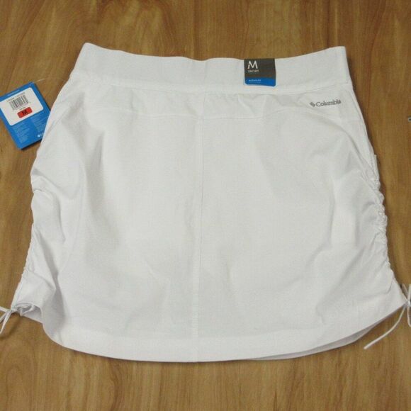 COLUMBIA Marina Bay Skort Womens Large White Omni Shade Pull On Skirt Shorts NWT - Picture 13 of 16